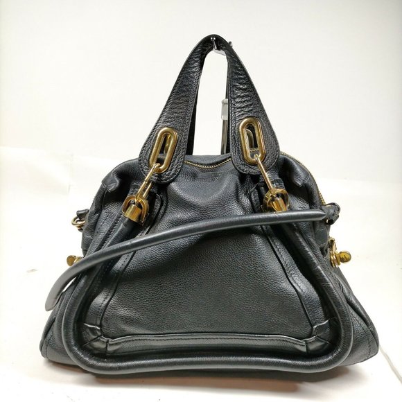 Chloe Handbags - Chloe Hand Bag Navy Blue Leather